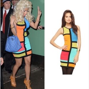 FOREVER 21 "Mondrian" bodycon dress